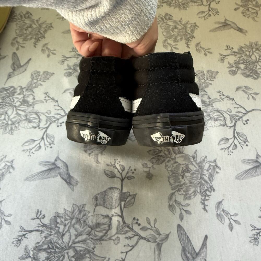 Vans Preschool Toddler Youth Sk8-Mid Reissue V Suede Black Double Strap 10.5 Kid - Picture 4 of 7